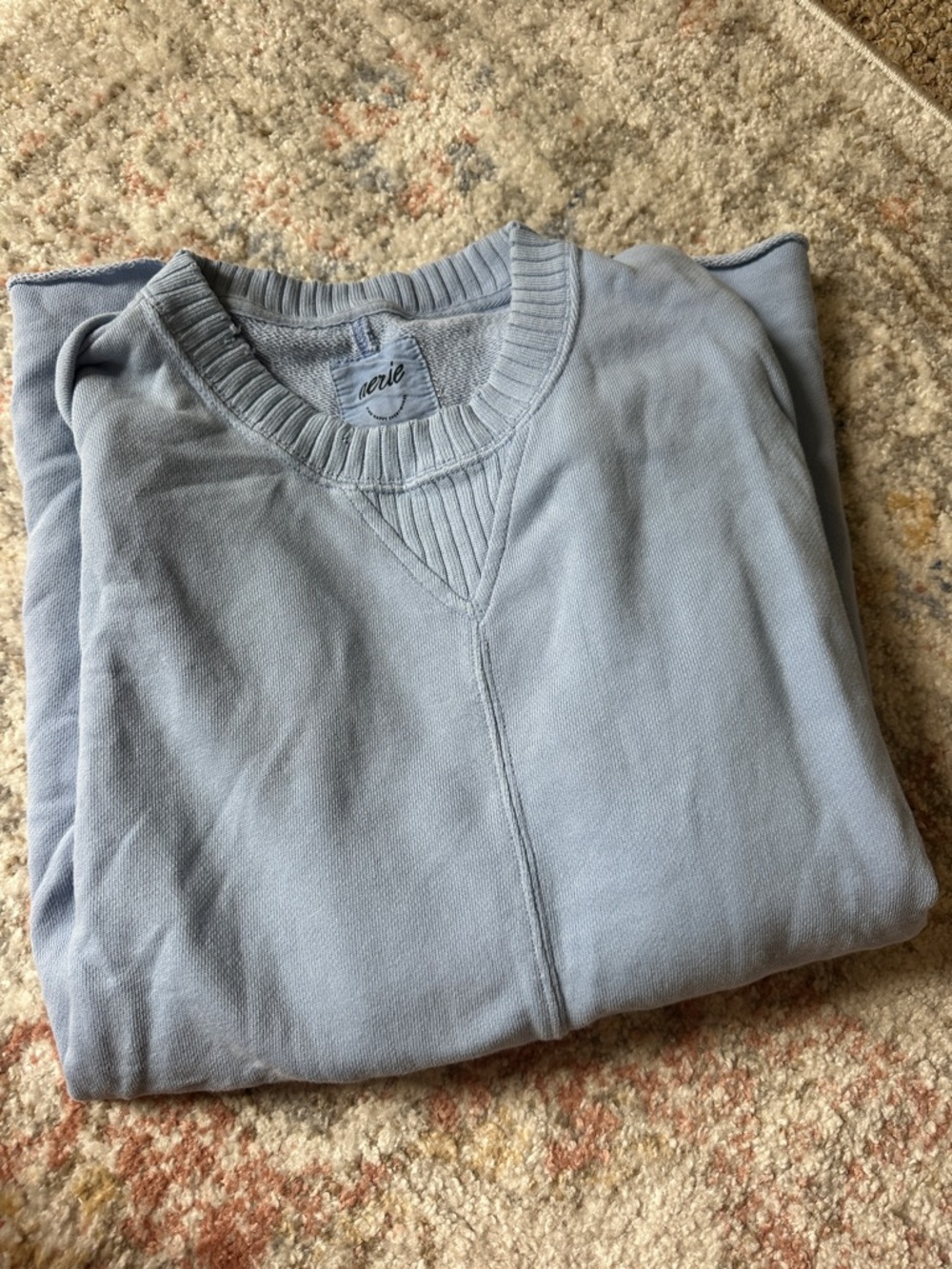 aerie Women’s Light Blue Crewneck Sweatshirt